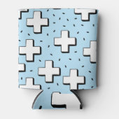 HandGezeichnet Muster mit Plus Zeichen. Dosenkühler (Vorderseite)