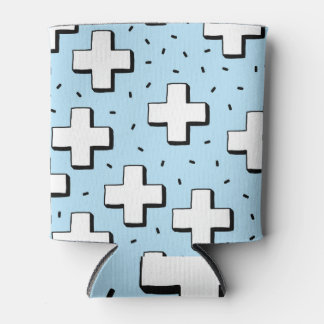 HandGezeichnet Muster mit Plus Zeichen. Dosenkühler