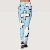 HandGezeichnet Muster mit Plus Zeichen. Leggings (Rückseite)
