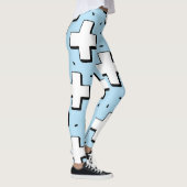 HandGezeichnet Muster mit Plus Zeichen. Leggings (Rechts)
