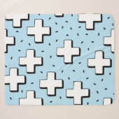 HandGezeichnet Muster mit Plus Zeichen. Sherpadecke (Vorderseite (Horizontal))