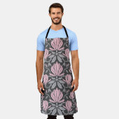 Handgezeichnet nahtloses Muster mit magnolischen B Schürze (Getragen)