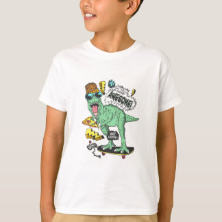 HandGezeichnet Niedlicher Dinosaurier - T-Shirt