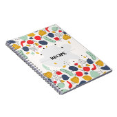 HandGezeichnet Niedliches Rezept-Notebook Notizblock (Rechte Seite)