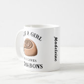 Handgezeichnet Nur ein Mädchen, das Zimtbäume Lieb Kaffeetasse (Vorderseite Links)