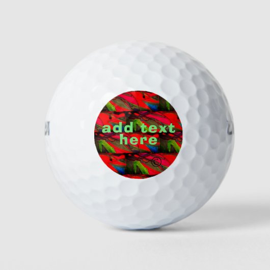 Handgezeichnet Original-Kunstwerk. Golfball (Vorderseite)