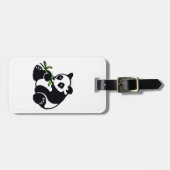 Handgezeichnet - PANDA-Bär - Erhaltung Gepäckanhänger (Vorderseite horizontal)