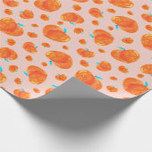 HandGezeichnet Pfirsiche Muster Geschenkpapier (Ecke)