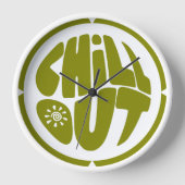 Handgezeichnet Phrase in Kugelform Uhr (Vorderseite)