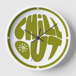 Handgezeichnet Phrase in Kugelform Uhr