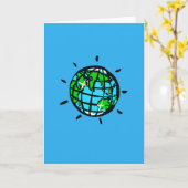 Handgezeichnet - Planet Erde - Erhaltung - Natur Karte (Gelbe Blume)