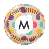 Handgezeichnet Polka-Punktmuster Baseball (Vorderseite Links)