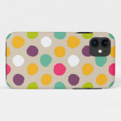 Handgezeichnet Polka-Punktmuster Case-Mate iPhone Hülle (Rückseite (Horizontal))