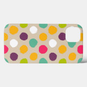 Handgezeichnet Polka-Punktmuster Case-Mate iPhone Hülle (Rückseite (Horizontal))