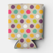 Handgezeichnet Polka-Punktmuster Dosenkühler (Vorderseite)