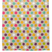 Handgezeichnet Polka-Punktmuster Duschvorhang (Vorderseite)