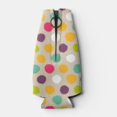 Handgezeichnet Polka-Punktmuster Flaschenkühler (Rückseite)
