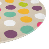 Handgezeichnet Polka-Punktmuster Schneidebrett (Ecke)