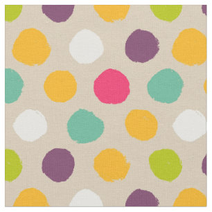 Handgezeichnet Polka-Punktmuster Stoff