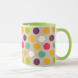 Handgezeichnet Polka-Punktmuster Tasse