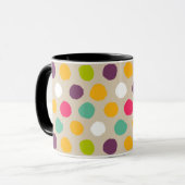 Handgezeichnet Polka-Punktmuster Tasse (Vorderseite Links)