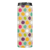 Handgezeichnet Polka-Punktmuster Thermosbecher (Rückseite)