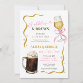 HandGezeichnet Quirky Couples Dusche Einladung (Vorderseite)