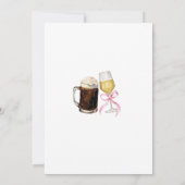 HandGezeichnet Quirky Couples Dusche Einladung (Rückseite)