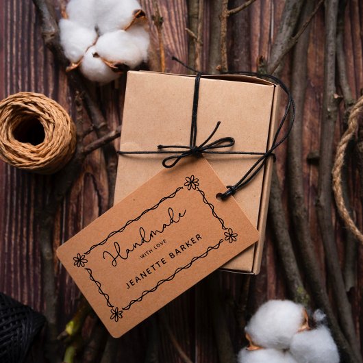 HandGezeichnet Rahmen mit Liebe handgefertigt Gummistempel