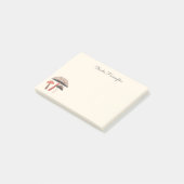 HandGezeichnet Retro-Pilze aus dem Mittelalter Post-it Klebezettel (angewinkelt)