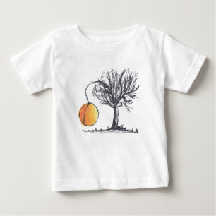 Handgezeichnet Riesenpfirsichbaum-T - Shirt