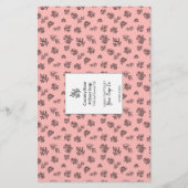 🌹 🌿 HandGezeichnet Rose & Blätter Seifenwraps (Vorderseite)