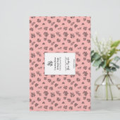 🌹 🌿 HandGezeichnet Rose & Blätter Seifenwraps (Stehend Vorderseite)