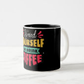 HandGezeichnet Schrift - Motivierend Typografie-Ta Zweifarbige Tasse (VorderseiteRechts)