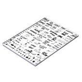 Handgezeichnet Schrift, Typografie-Doodle-Sammlung Notizblock (Linke Seite)