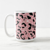 Handgezeichnet Seamless-Aquarell-Leopard-Druck Kaffeetasse (Links)