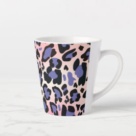 Handgezeichnet Seamless-Aquarell-Leopard-Druck Milchtasse