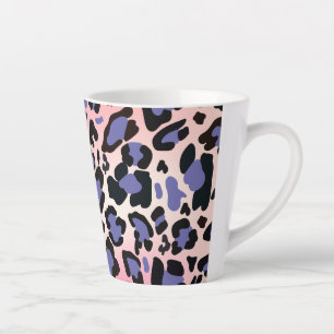 Handgezeichnet Seamless-Aquarell-Leopard-Druck Milchtasse