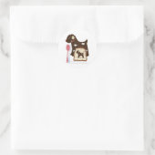 HandGezeichnet Segen-Aufkleber Runder Aufkleber (Tasche)