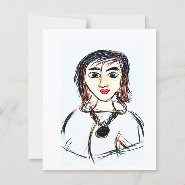 HandGezeichnet Skizzendrucke | Einzigartige Abstra (Vorderseite)