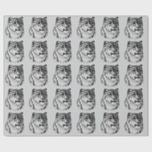 HandGezeichnet Snow Leopard