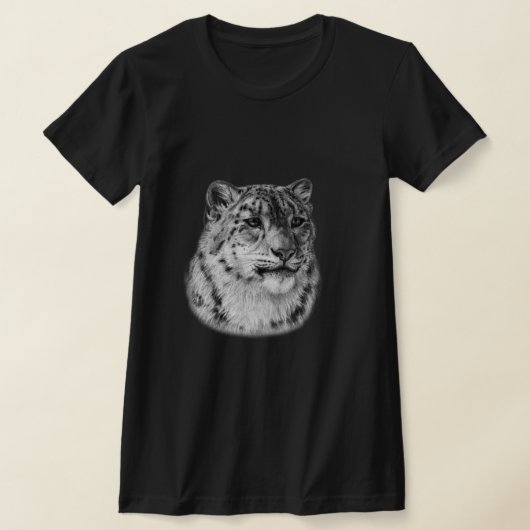 HandGezeichnet Snow Leopard T-Shirt (Ablage )