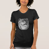 HandGezeichnet Snow Leopard T-Shirt (Vorderseite)
