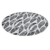 Handgezeichnet Stammesfedern, Vintages Muster. Schneidebrett (Ecke)