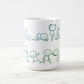 HandGezeichnet Stickman Collection Kaffee Tasse (Mittel)