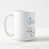 HandGezeichnet Stickman Collection Kaffee Tasse (Links)