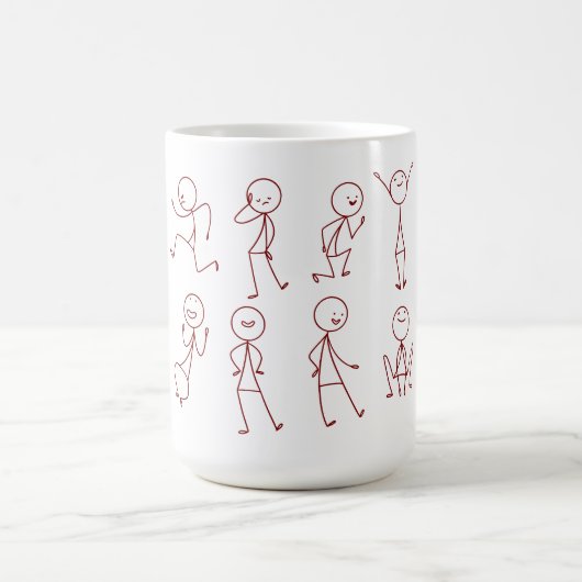 HandGezeichnet Stickman Collection Tasse (Mittel)