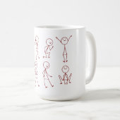 HandGezeichnet Stickman Collection Tasse (VorderseiteRechts)
