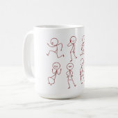 HandGezeichnet Stickman Collection Tasse (Vorderseite Links)
