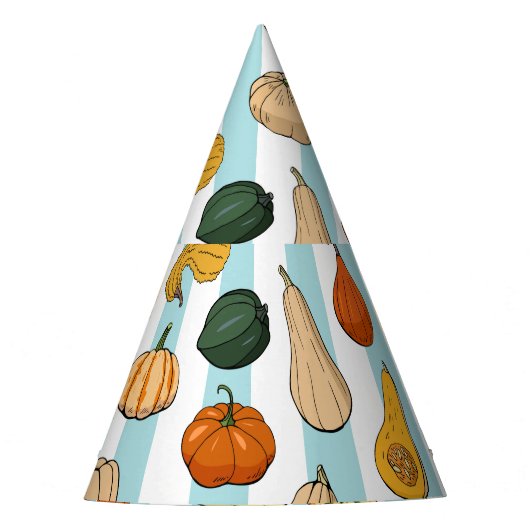 Handgezeichnet Stöße, gestreift nahtloser Hintergr Partyhütchen (Vorderseite)